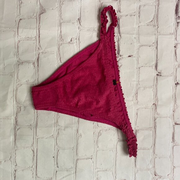Scales Margot Ruffle-Trimmed Laser-Cut Low-Rise Bikini Bottom NWT - Picture 8 of 9